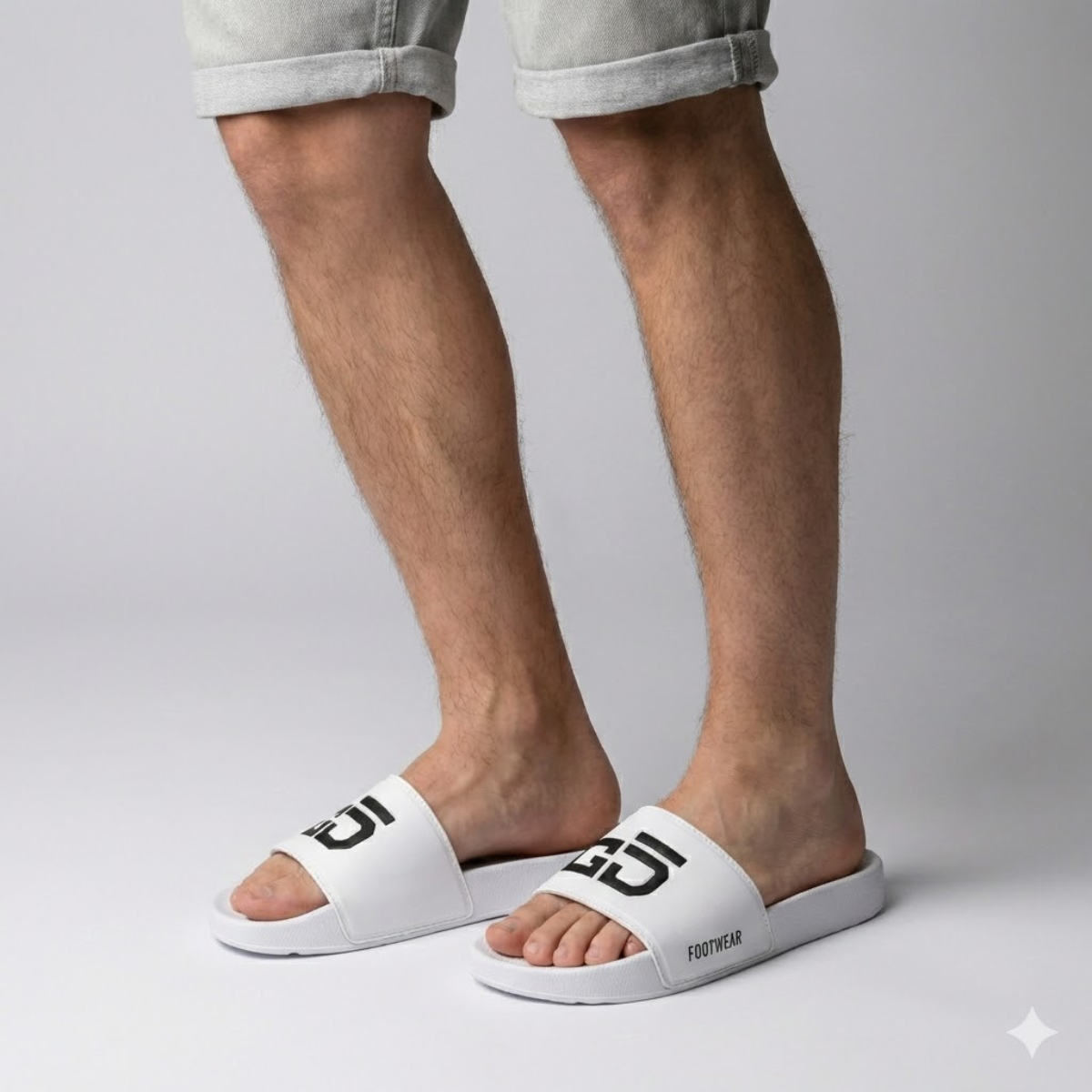 Chinelo Slide Casual Branco GD 01