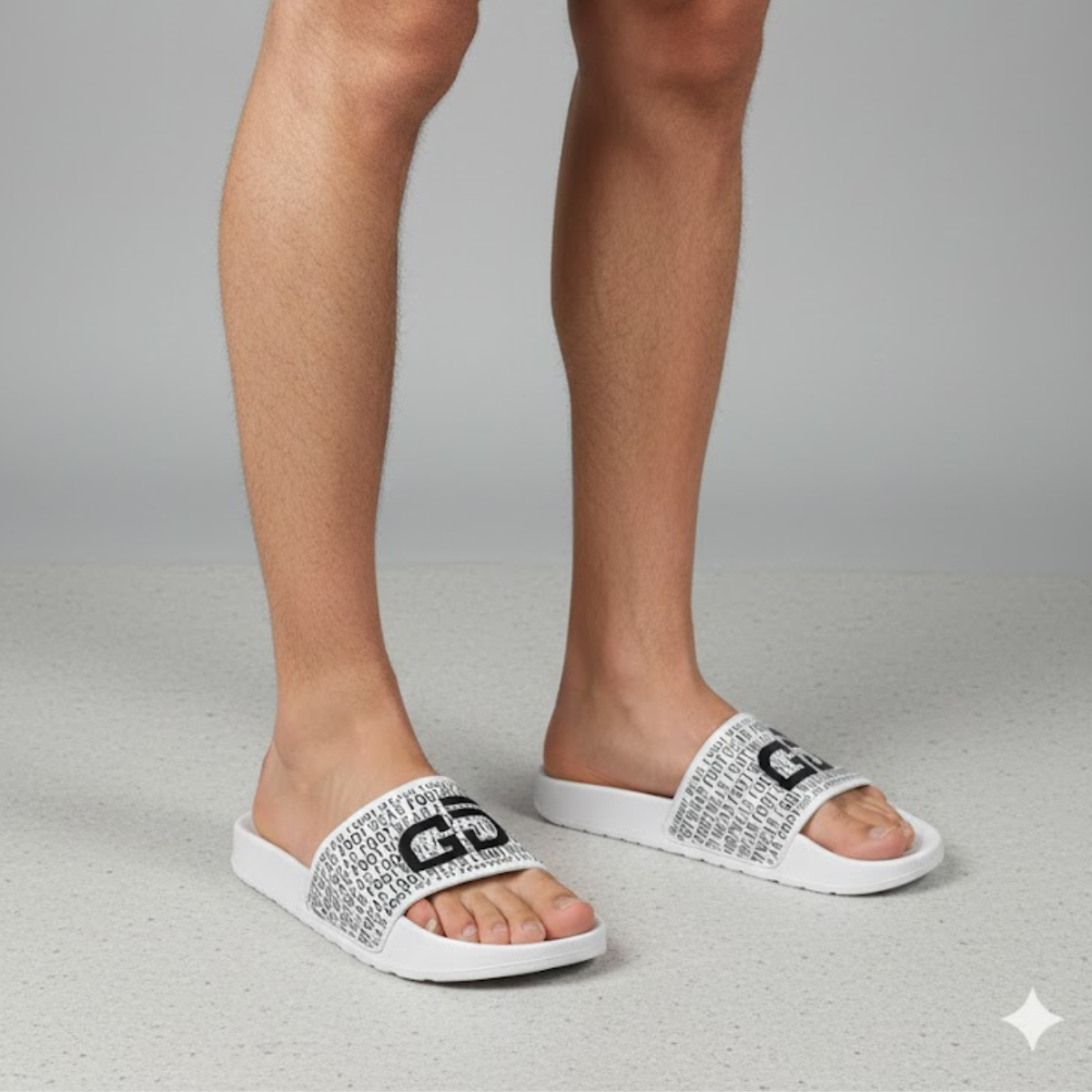 Chinelo Slide Casual Branco GD 03