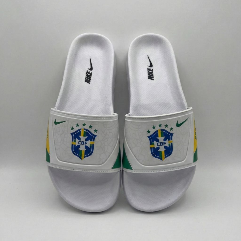 Chinelo Slide Torcedor do Hexa - Preto + 3 Brindes Exclusivos