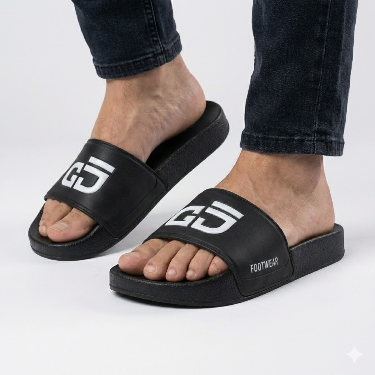 Chinelo Slide Casual Preto GD 01