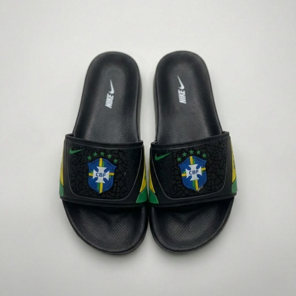 Chinelo Slide Torcedor do Hexa - Amarelo + 3 Brindes Exclusivos