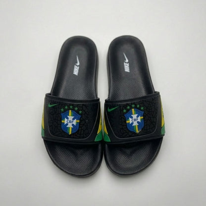 Chinelo Slide Torcedor do Hexa - Amarelo + 3 Brindes Exclusivos