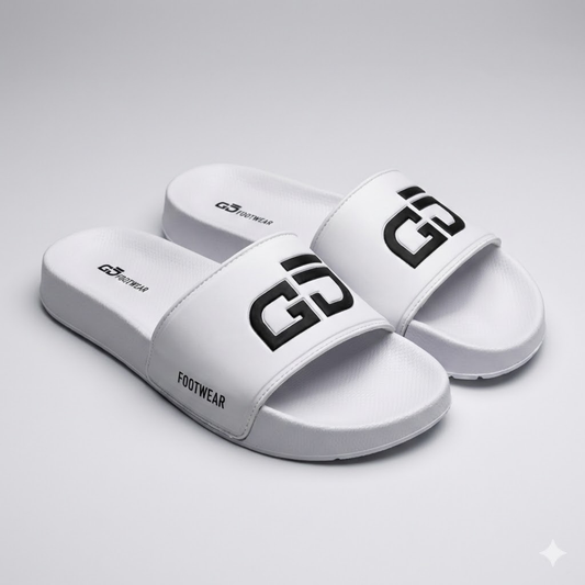 Chinelo Slide Casual Branco GD 01