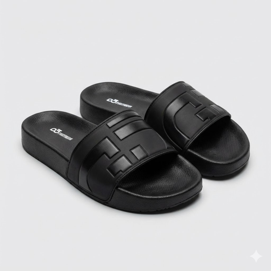Chinelo Slide Casual Preto Preto GD 04