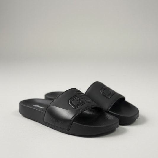 Chinelo Slide Casual Preto Preto GD 04