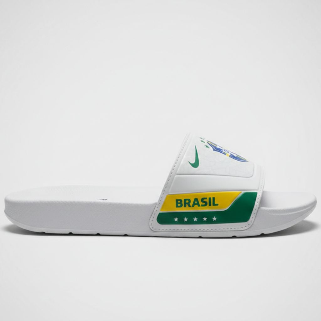 Chinelo Slide Torcedor do Hexa - Amarelo + 3 Brindes Exclusivos